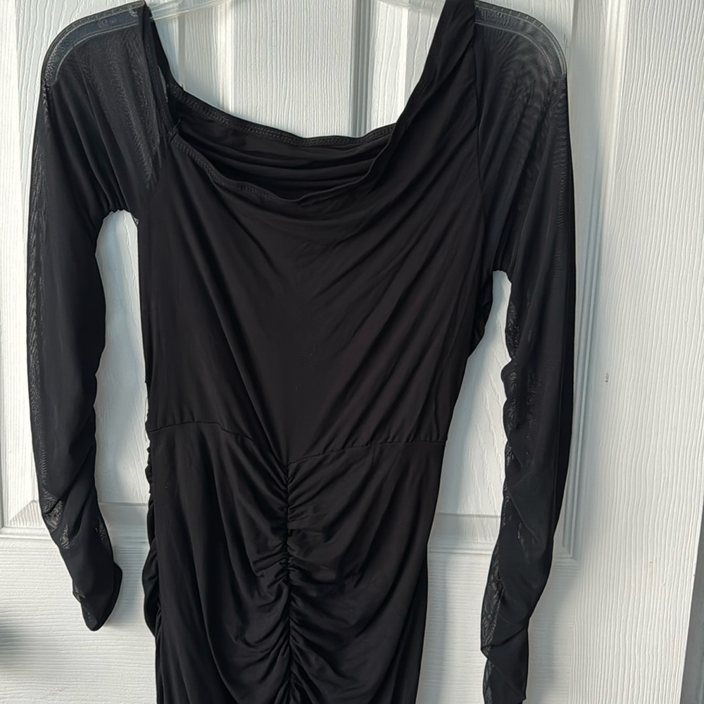 Asymmetrical Black Dress